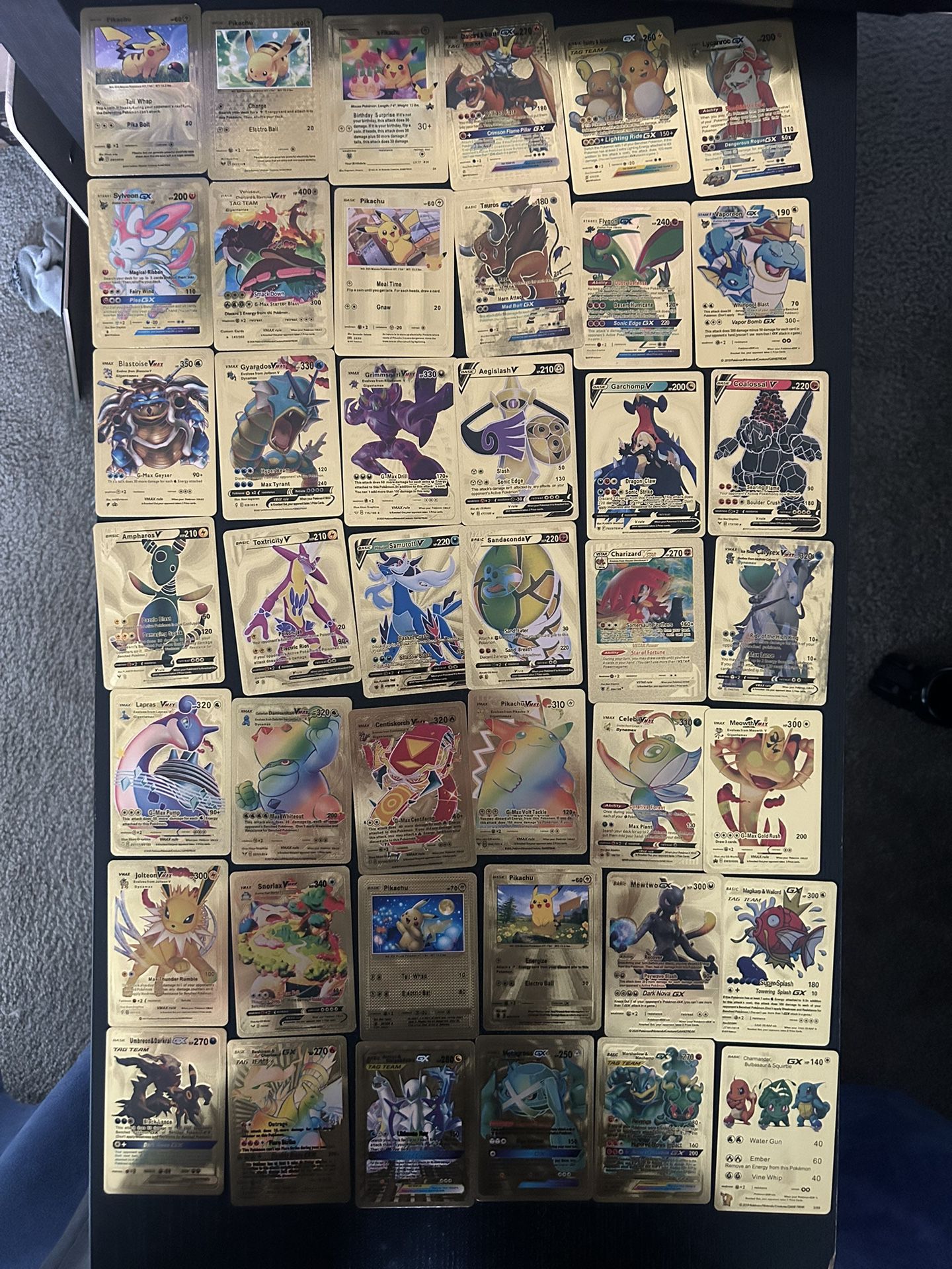 Pokemon TCG Gold Foil Eevee-lution FAN ART 9 Card Ultra Rare Lot for Sale  in Montgomery Village, MD - OfferUp