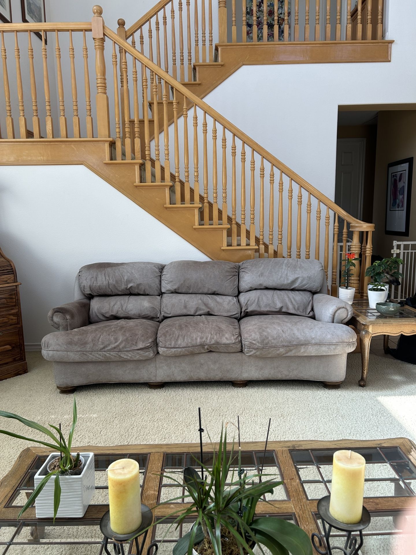 Homestead House Leather Sofa