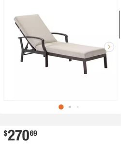 3 PCS Lounge Chair with White Cushions Adjustable 6-Position Recliner for Patio, Beach, Pool