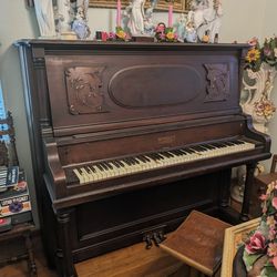 Schiller Up Right Cabinet Grand Piano (1(contact info removed))  