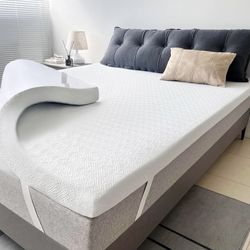 Twin Mattress Topper With Cover/4inches 
