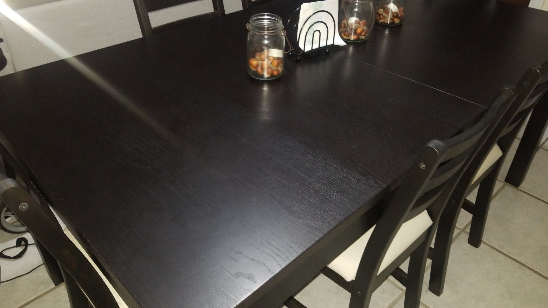 Espresso Dining Table and Chairs