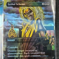 Magic The Gathering Iron Maiden Rainbow foil Secret Lair Cards