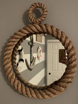 Pottery Barn Kids Nautical Rope Mirror