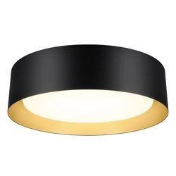  BrightHome Flush Mount LED Ceiling Light, 13in 2400LM 25W, 3 Color (3000K, 4000K, 5000K) Dimmable Black Gold Modern Lamp for Bedroom, Bathroom, Hallw