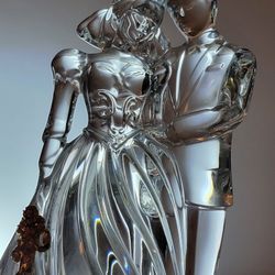 Lenox Wedding promises bride and groom figurine full leaf crystal

