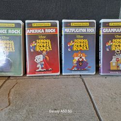 ICONIC SCHOOLHOUSE ROCK VHS TAPES! Lot Of 4 - Used
