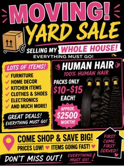 MOVING SALE