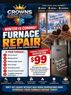 Furnace ● Heating ● HVAC Tech ● Repairs