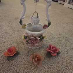 Wishing Well And Flowers