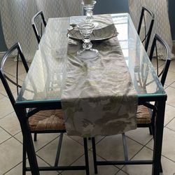 Dining table with four chairs
