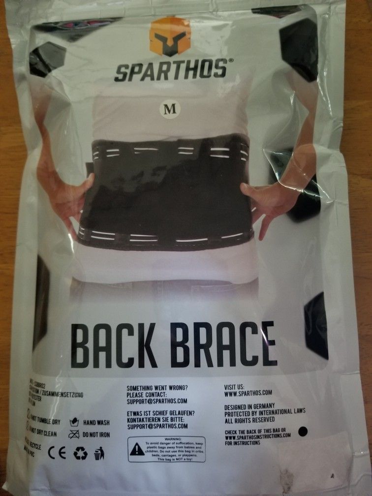 *Unopened New* Sparthos Back Brace - Size Medium 