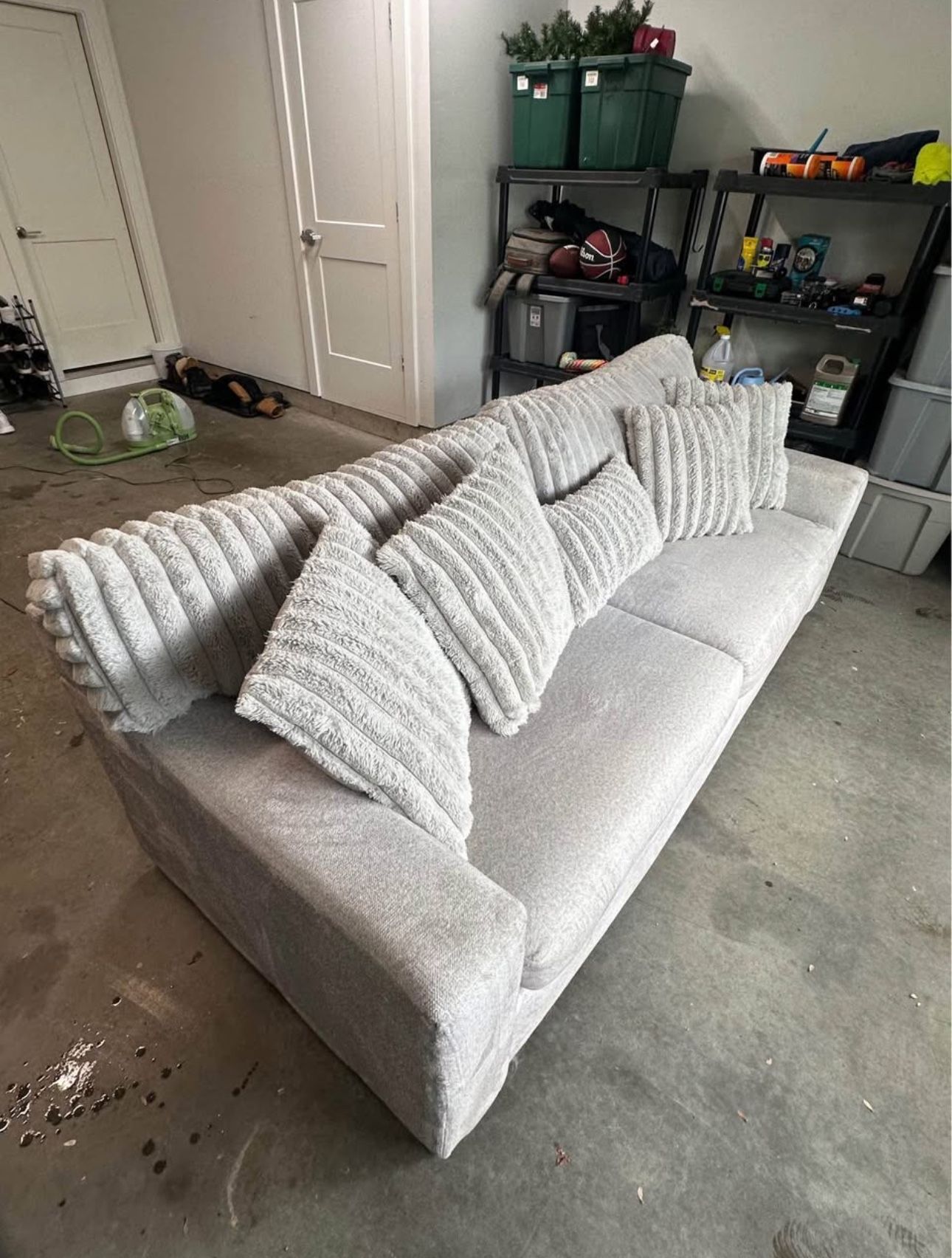 Modern Grey Couch - Bobs Furniture