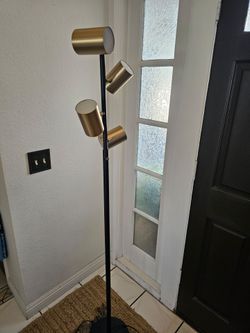 Brass and Black Floor lamp
