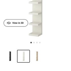 (4) IKEA LACK FLOATING WALL SHELF WHITE (LIKE NEW) - $75