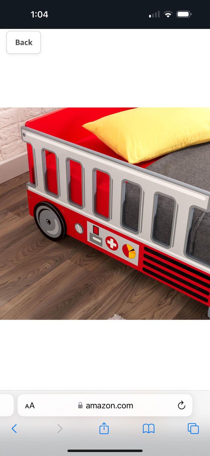 Toddler Bed Fire Truck Brand New I. Box