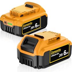 2Pack 20V 6.0Ah Battery Replacement