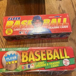 2 MLB Bix Sets Fleer 1989 And 1990  
