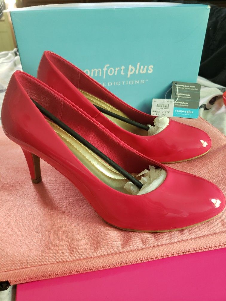 Pink Comfort Plus 2" Heels 👠Size 9 1/2 Memory Foam