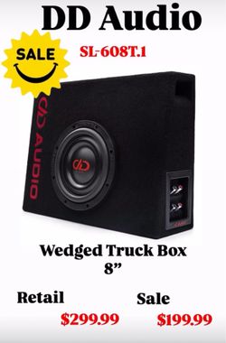 DD Audio 8” Wedged Box On Sale!!