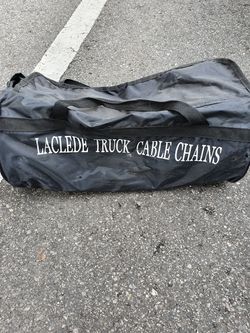 Snow cables/chain set for big rig
