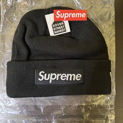 NEW  Black Supreme Beanie
