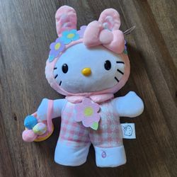 Hello Kitty 14" Animated Plush Toy Side Stepper Singing "Looby Loo" NEW WITH TAG