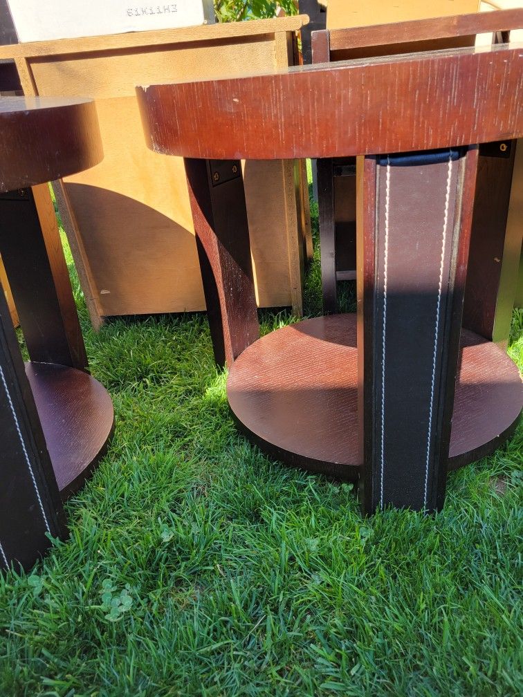 2 Circle End Tables