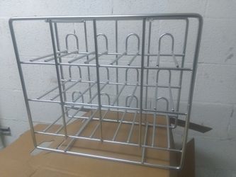 Wine rack in stainless steel 12 bottles