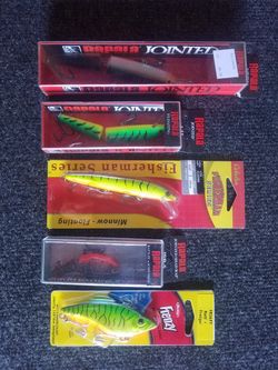 Assorted fishing lures