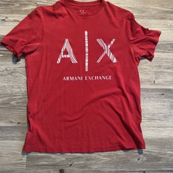 Red Armani Exchange Shirt