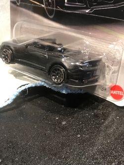 Hot Wheels Chevy Camaro ZL-1 sleek Black convertible matchbox