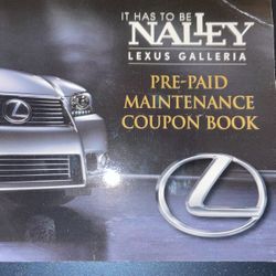 Lexus Toyota Prepaid Service Vouchers 4 Oil Change 2 Alignment Nalley 