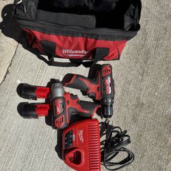 Milwaukee 12 V Drill, Driver And Impact