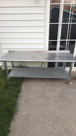 Heavy-Duty Stainless Steel Work Table – Outdoor Kitchen / BBQ Prep Station