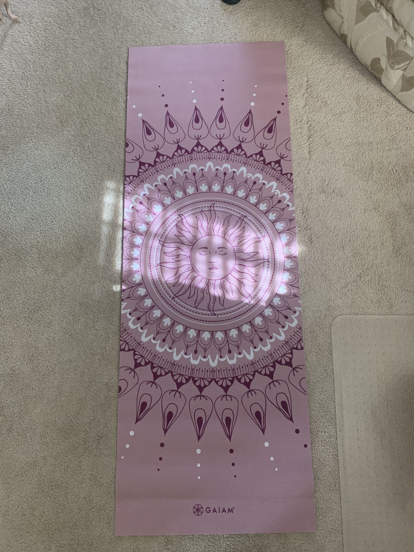 Yoga Mat w/ weighted jump rope