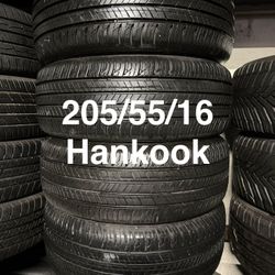 205/55/16 (4) Hankook Kinergy GT