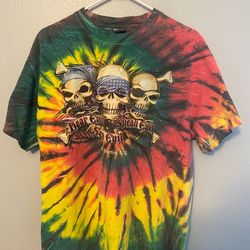 90s tie-dye graphic T