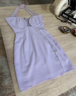XS Lavender Halter Neck Mini Dress