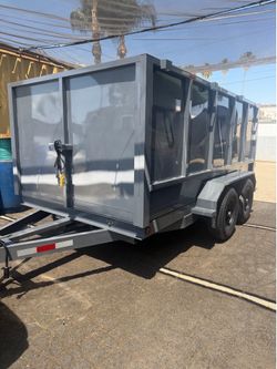 Smooth dump trailer