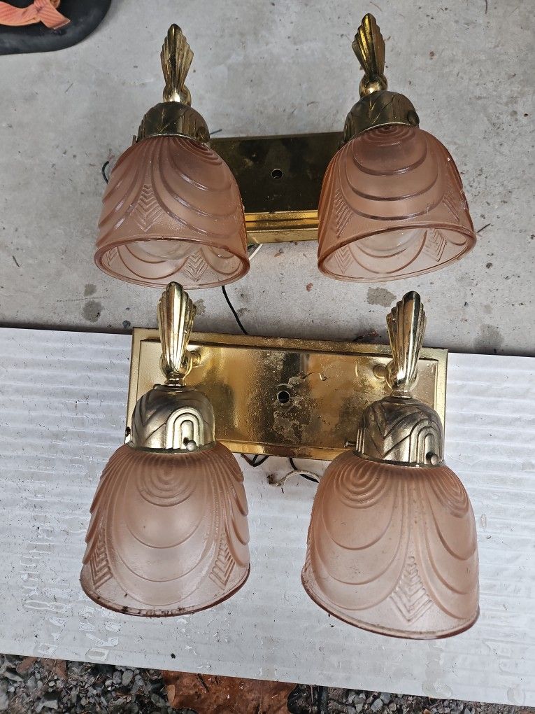 Two Very Cool Antique Sconces