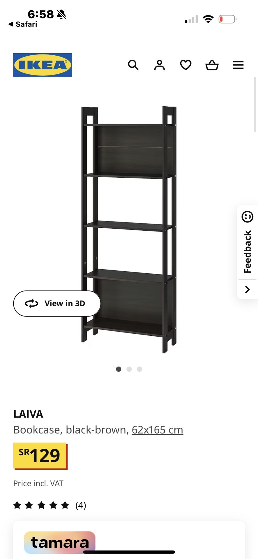 5 Shelf Bookcase