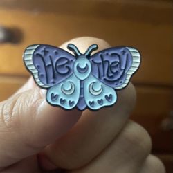 He/They Pronouns Pin