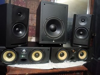 B&W speakers and sub