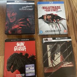 Bluray Steelbook 4k Nightmare On Elm Street Godzilla 