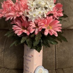 Vase With Fake Flowers 