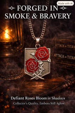 🌹⚔️ Forged in Smoke & Bravery — The Red Rose Shield