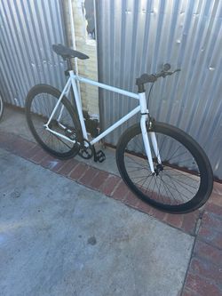 White Fixed Gear Single Speed Bike