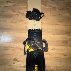 Rome Snowboard With Bindings 