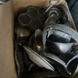 Lot of Silver Plated Antique Stuff